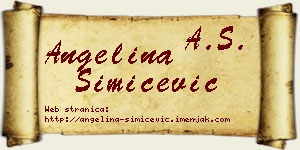 Angelina Simićević vizit kartica